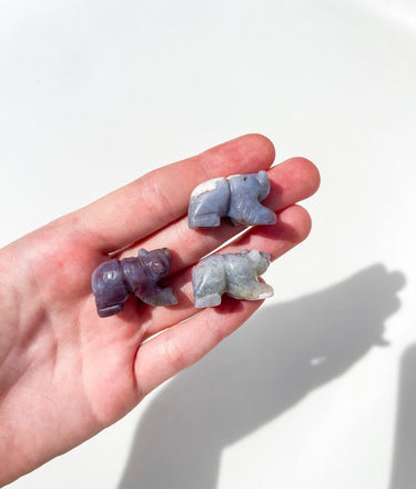 Ocean Jasper Bear Halo Quartz